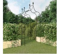 vidaXL Arches de jardin 2 pièces Noir 120x38x260 cm Acier