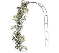Arches de Jardin en métal Noir Fort, Tonnelle Tubulaire 1 m/1,4 m Large, for Roses grimpantes, Support S, décoration d'arche, Rose, Sable(100 * 20 * 220cm)