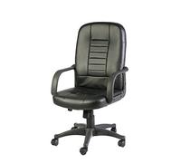 Archimede Fauteuil Direction, Structure Métal, Revêtement PU, Noir