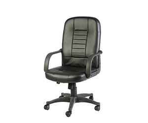Archimede Fauteuil Direction, Structure Métal, Revêtement PU, Noir