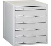 archisystem Module avec 6 tiroirs 356x316x362 mm gris Archivage 2000