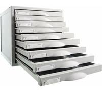 archisystem module avec 9 tiroirs 356x316x303 mm gris archive 2000