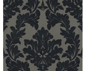 Architects Paper papier peint baroque Castello papier peint avec ornements papier peint intissé avec flocage véritable argent noir gris 10,05 m x 0,52 m