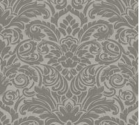 Architects Paper Papier peint baroque Luxury Wallpaper papier peint avec ornements papier peint intissé avec perles de verre gris argenté 10,05 m x 0,52 m