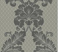 Architects Paper papier peint baroque Luxury Wallpaper papier peint avec ornements papier peint intissé avec flocage véritable gris bronze 10,05 m x 0,52 m