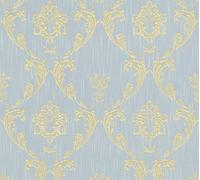 Architects Paper papier peint baroque Metallic Silk papier peint avec ornements papier peint textile or bleu vert 10,05 m x 0,53 m