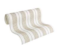 Architects Paper Papier peint intissé recouvrable Pigment Quarzit blanc 10,05 m x 0,53 m 954619