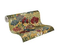 Architects Paper Papier Peints Jungle Floral Impression intissé - 10,05m x 0,53m - Jaune Rouge Bleu Fabriqué en Allemagne 377571 37757-1