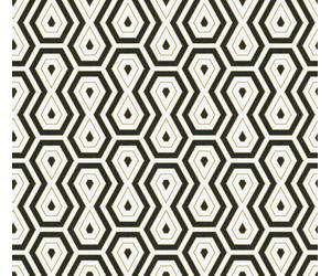 Architects Paper rétro Jungle Chic géométrique papier peint intissé or noir blanc 10,05 m x 0,53 m