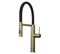Architek mitigeur évier à douchette mobile or brossé Essebagno