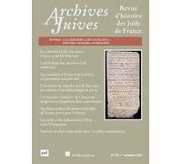 Archives juives n° 57-1 (1er semestre 2024): Les cimetières juifs en France : histoire, mémoire, patrimoine
