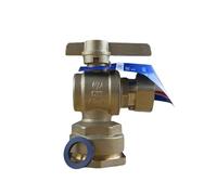 Arco - Robinet compteur eau - Robinet de compteur équerre ACS - PN 25 DN15 - PEHD Ø32 - Écrou libre 3/4" (20/27) -
