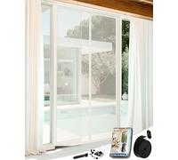 ARCOL Moustiquaire Porte Magnétique 80x250 cm en Fibre de Verre - Stop Moustiques en 3 min, Maille Ultra-Fine, Fermeture Auto Aimants & Lest, Bande Auto-Agrippante Large (Blanc)