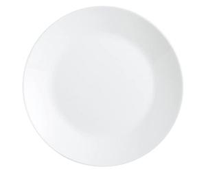 Arcopal Lot de 12 assiettes plates, en verre opale extra résistant, 25cm, Blanc
