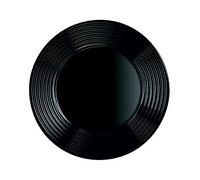 Arcoroc ARC L7611 Harena Assiette plate en verre opale Noir 25 cm