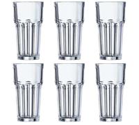 Arcoroc Granity FH20 boisson longue verre empilable 200ml, sans repère de remplissage, 6 Verres