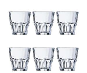 Arcoroc J2611 Gobelet Granity, Verre trempé, Transparent, 20 oite de 6 pièces