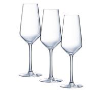 Arcoroc N5082 Flûte à champagne Vina Juliette, 23 cl, verre ultra transparent (Lot de 3)