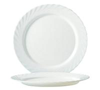 Arcoroc Trianon Uni Assiette Plate 24,5cm, 6 assiettes