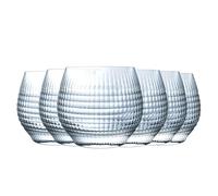 Arcoroc Verre à Eau Disco 38 cl Lot de 6 | Cristallin sans plomb, gobelet pour jus, soda et whisky, compatible lave-vaisselle, fabriqué en France