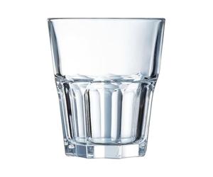 Arcoroc Verre à Eau Granity 27 cl Lot de 6 | Verre trempé résistant aux chocs, gobelet pour jus, soda et whisky, compatible lave-vaisselle, fabriqué en France