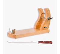 Arcos Accessories - Pack Support Jambon + Couteaux à Jambon + Couvre Jambon - Couleur Brun Clair