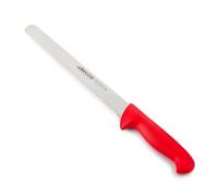 Arcos Couteau à Gâteau Dentelé 25 cm - Acier Inoxydable NITRUM, Durabilité et Précision, Manche Polypropylène Rouge - Série 2900