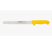 Arcos Couteau à Jambon Acier Inoxydable 250 mm - Lame Longue et Flexible - Manche Polypropylène Jaune - Série 2900
