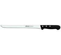 Arcos Couteau à Jambon en Acier Inoxydable Nitrum avec Lame Longue et Robuste de 280 mm - Poignée Ergonomique en Polyoxyméthylène POM, Coupe Facilement - Couleur Noire, Série Universelle