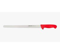 Arcos Couteau à Jambon Flexible 35 cm - Lame Acier Inoxydable Nitrum, Durabilité et Précision - Manche Polypropylène Rouge - Série 2900