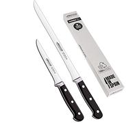 Arcos Couteau à jambon professionnel et couteau à désosser | Couteaux à jambon forgés | Couteaux à désosser forgés | 2 pièce | couteaux professionnels | pack épargne