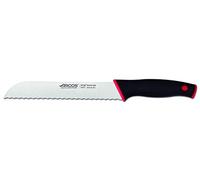 Arcos Couteau à Pain Dentelé 200 mm - Coupe Précise pour Pain et Gâteaux, Lame Durable Nitrum, Manche Ergonomique Noir Rouge, Série Duo