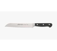 Arcos Couteau à Pain Forgé NITRUM Acier Inoxydable 18 cm - Manche POM Noir - Série Classique - Haute Dureté et Résistance pour Professionnels