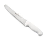 Arcos Couteau à Pâtisserie/Couteau à Gâteaux en Acier Inoxydable Nitrum. Lame 250 mm. Ergonomique. Manche Polypropylène Série 2900. Blanc