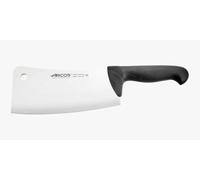 Arcos Couteau à Viande en Acier Inoxydable Nitrum avec Lame de 200 mm - Couteau de Boucher Professionnel, Poignée Ergonomique en Polypropylène - Couleur Noire, Série 2900