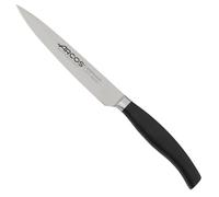 Arcos Couteau àLégumes Forgé de 5 Pouces en Acier Avec lame 130Mm, Couteau Professionnel pour Éplucher les Fruits et Légumes, Poignée Ergonomique en Polyoxyméthylène Pom, Série Clara, Couleur Noire,