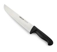 Arcos Couteau de boucher professionnel 2900 - Lame inox NITRUM 25 cm - Manche polypropylène noir