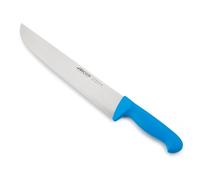 Arcos Couteau Boucher Professionnel - Lame Acier Inoxydable NITRUM 30 cm - Coupe Précise et Durable - Manche Ergonomique Polypropylène Bleu - Série 2900