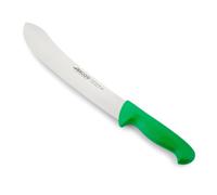 Couteau De Boucherie Arcos Couleur - Prof 292721 En Acier Inoxydable Nitrum Et Mango Polypropylène Vert Ergonomique Avec Lame De 25 Cm, Vitrine. Vert