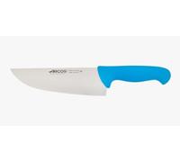 Arcos Couteau de Boucher en Acier Inoxydable Nitrum. Couteau de Cuisine Professionnel pour Viande. Poisson et Légumes. Manche Ergonomique en Polyoxyméthylène. Série 2900. Couleur Bleu