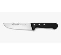 Arcos Couteau de Boucher en Acier Inoxydable Nitrum - Couteau de Cuisine Professionnel pour Viande. Poisson et Légumes - Manche Ergonomique en Polyoxyméthylène - Série Universelle - Couleur Noire