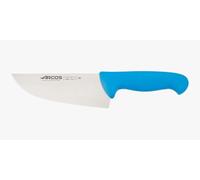 Arcos Couteau de Boucher Large, Acier Inoxydable Nitrum 17 cm, Pour Viande, Manche Polypropylène Bleu, Série 2900