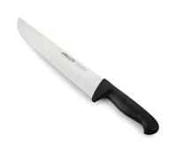 Arcos Couteau de boucher professionnel 2900 - Lame inox NITRUM 25 cm - Manche polypropylène noir