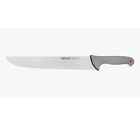 Arcos Couteau de Boucher Professionnel - Lame Acier Inoxydable NITRUM 35 cm - Manche Ergonomique Antidérapant - Pour Viande - Série Colour Prof