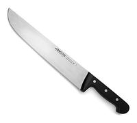Arcos Couteau de Boucher Professionnel. Lame en Acier Inoxydable Nitrum 300 mm. 394 g. Manche Ergonomique en POM. Série Universelle. Couleur Noire
