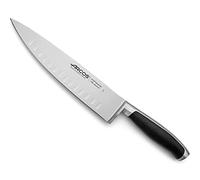 Arcos Couteau de Chef en Acier 23 cm - Couteau de Cuisine à Double Affûtage pour Couper les Aliments, Poignée Ergonomique en Polyoxyméthylène - Couleur Noire, Série Kyoto