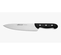 Arcos Couteau de Chef en Acier - Couteau de Cuisine Polyvalent pour Couper la Viande et les Légumes, Manche Ergonomique en Polyoxyméthylène, Lame de 220 mm - Couleur Noire, Série Maitre