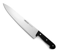 Arcos Couteau de Chef en Acier - Couteau de Cuisine pour Couper et Peler les Petits Aliments, Poignée Ergonomique en Polyoxyméthylène, Lame de 300 mm - Couleur Noire, Série Universelle