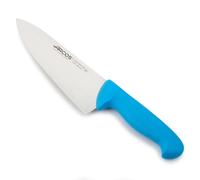 Arcos Couteau de Chef en Acier Inoxydable Nitrum 200 mm - Couteau de Cuisine Polyvalent Professionnel avec Poignée Ergonomique en Polypropylène - Série 2900, Couleur Bleue