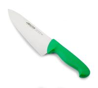 Arcos Couteau de Chef en Acier Inoxydable Nitrum 200 mm - Couteau de Cuisine Polyvalent Professionnel avec Poignée Ergonomique en Polypropylène - Vert, Série 2900